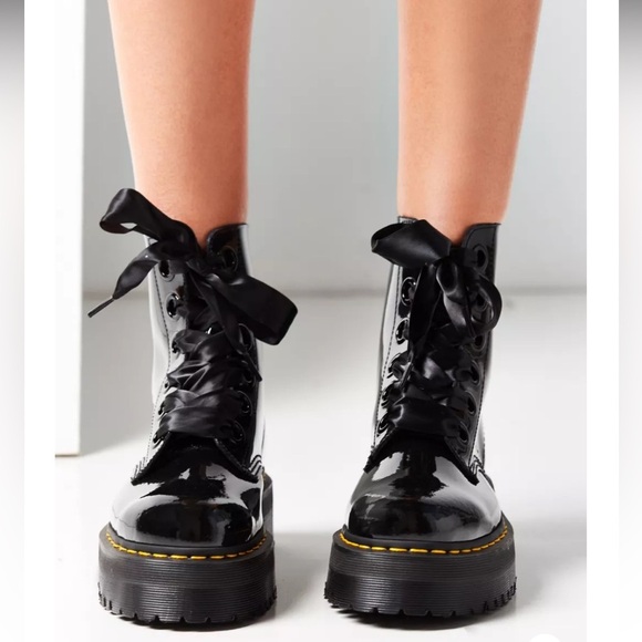 Dr. Martens Molly Patent Leather Lolita Platform Boot - Picture 14 of 14